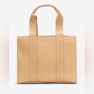 Bebe Taupe Tan Tote Bag Shopper NWT